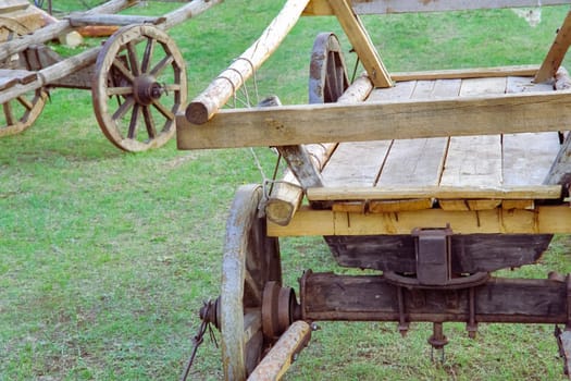 Carts for horse harness. Carts for horse harness.