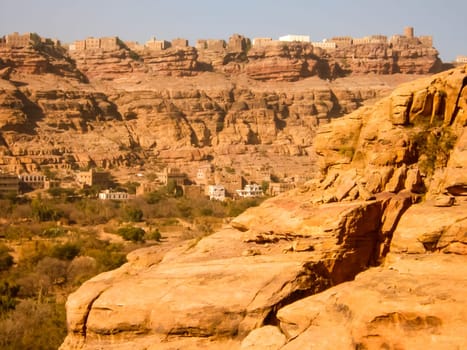 Desert in Yemen, the nature of the desert of the Middle East.