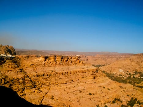 Desert in Yemen, the nature of the desert of the Middle East.