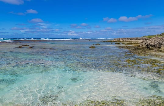 Beach on Efate Island, Vanuatu, near Port Vila - famous beach on the east coast