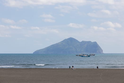 Taiwan Yilan Guishan Island beach