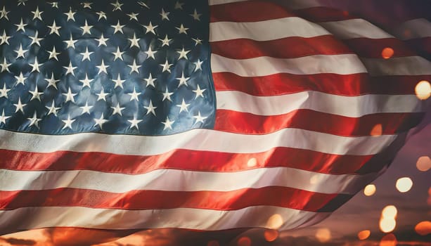 Illustration of the USA national flag