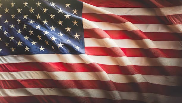 Illustration of the USA national flag