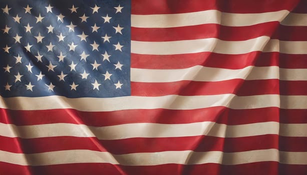 Illustration of the USA national flag