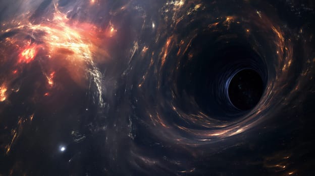 A black hole in space. Generative AI design
