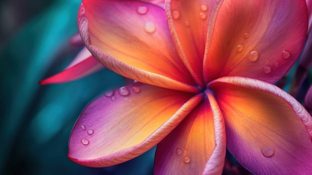 Vivid flower closeup. Generative AI design
