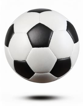 soccer ball on white