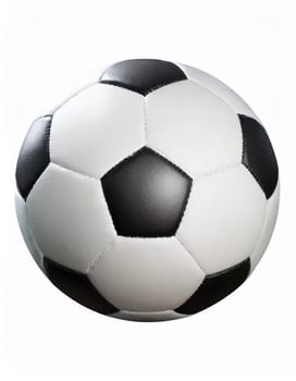 soccer ball on white