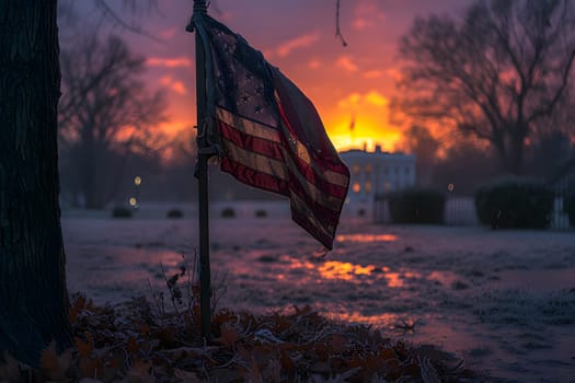 Happy President Day, United States Flag, Symbol of the birth of democracy in United States Of America, Generative Ai