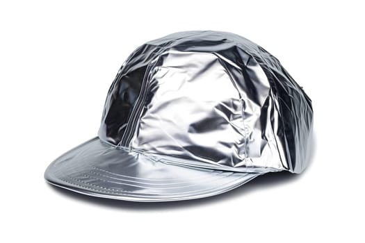 Foil hat on white background. Neural network generated image. Not based on any actual scene or pattern.
