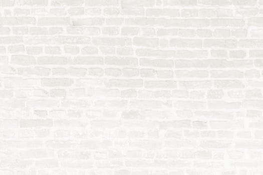 Background image of a white old brick wall in close-up.Texture or background