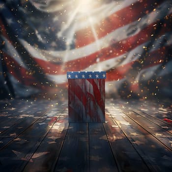 A symbolic photo for the presidential election in the USA generated by artificial intelligence