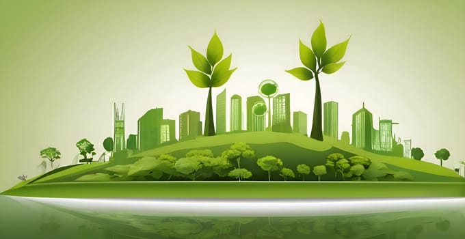 Abstract green ecology conceptual image