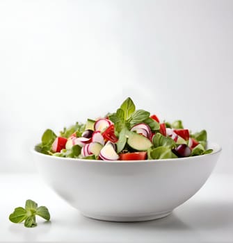 Healthy salad in the bowl
