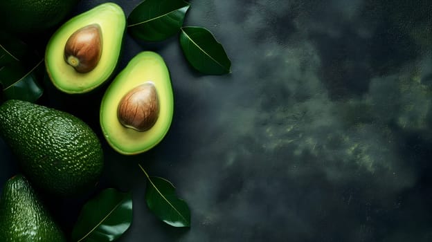 avocados straight from the market. Neural network generated image. Not based on any actual scene or pattern.