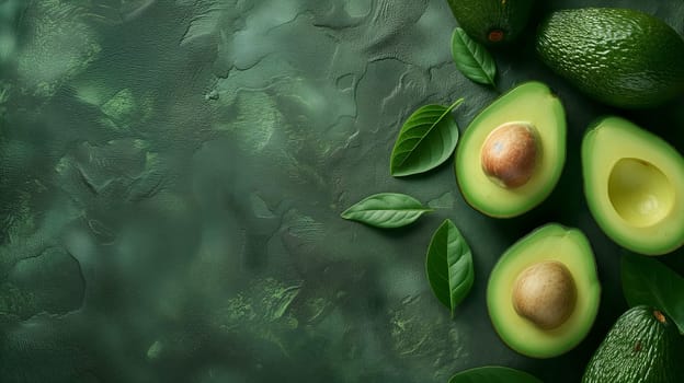 avocados straight from the market. Neural network generated image. Not based on any actual scene or pattern.
