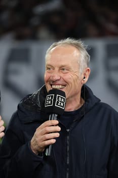 Coach Christian Streich (SC Freiburg) at the match of the 1st FBL: 23-24: 24. Sptg. SC Freiburg - FC Bayern Munich  DFL REGULATIONS PROHIBIT ANY USE OF PHOTOGRAPHS AS IMAGE SEQUENCES AND/OR QUASI-VIDEONann  Photo: Joachim Hahne/johapress
