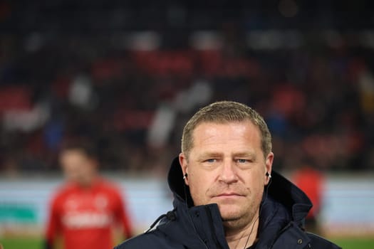 Max Eberl (Sporting Director FC Bayern Munich) at the match of the 1st FBL: 23-24: 24. Sptg. SC Freiburg - FC Bayern Munich  DFL REGULATIONS PROHIBIT ANY USE OF PHOTOGRAPHS AS IMAGE SEQUENCES AND/OR QUASI-VIDEONann  Photo: Joachim Hahne/johapress
