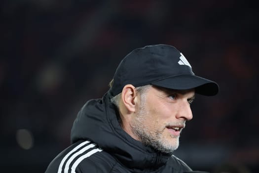 Coach Thomas Tuchel (FC Bayern Munich) at the match of the 1st FBL: 23-24: 24. Sptg. SC Freiburg - FC Bayern Munich  DFL REGULATIONS PROHIBIT ANY USE OF PHOTOGRAPHS AS IMAGE SEQUENCES AND/OR QUASI-VIDEONann  Photo: Joachim Hahne/johapress