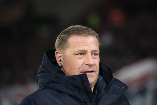 Max Eberl (Sporting Director FC Bayern Munich) at the match of the 1st FBL: 23-24: 24. Sptg. SC Freiburg - FC Bayern Munich  DFL REGULATIONS PROHIBIT ANY USE OF PHOTOGRAPHS AS IMAGE SEQUENCES AND/OR QUASI-VIDEONann  Photo: Joachim Hahne/johapress