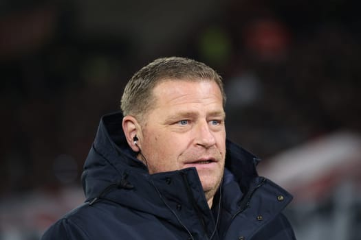 Max Eberl (Sporting Director FC Bayern Munich) at the match of the 1st FBL: 23-24: 24. Sptg. SC Freiburg - FC Bayern Munich  DFL REGULATIONS PROHIBIT ANY USE OF PHOTOGRAPHS AS IMAGE SEQUENCES AND/OR QUASI-VIDEONann  Photo: Joachim Hahne/johapress