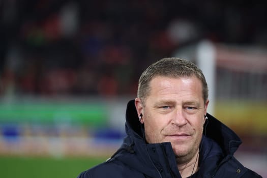 Max Eberl (Sporting Director FC Bayern Munich) at the match of the 1st FBL: 23-24: 24. Sptg. SC Freiburg - FC Bayern Munich  DFL REGULATIONS PROHIBIT ANY USE OF PHOTOGRAPHS AS IMAGE SEQUENCES AND/OR QUASI-VIDEONann  Photo: Joachim Hahne/johapress