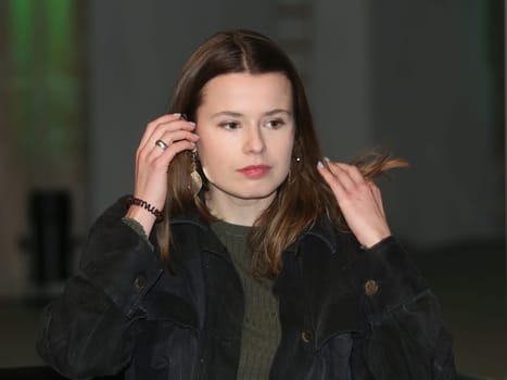 Klimaschutz-Aktivistin Luisa Neubauer am 28.02.2024 in Magdeburg