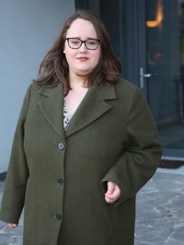 Grünen Parteichefin Ricarda Lang am 24.02.2024 in Magdeburg