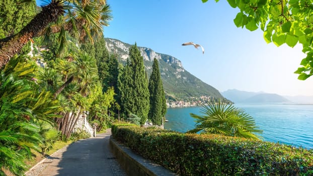 Alley near Lake Como in Varenna, Italy