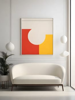 Modern abstract colorful minimalistic art