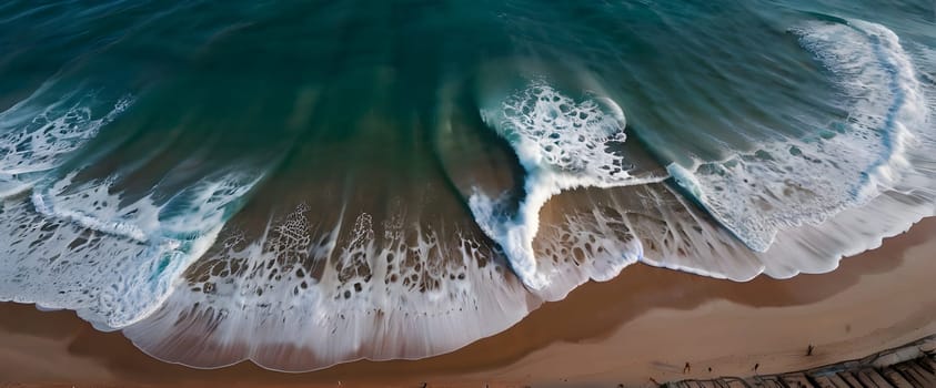 View of the beautiful sea or ocean with waves