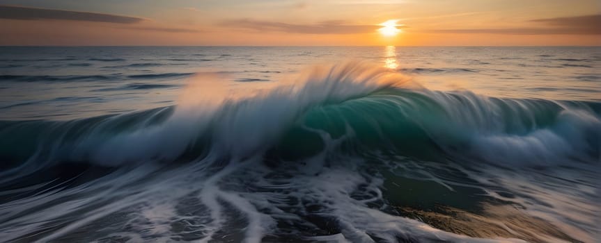 View of the beautiful sea or ocean with waves