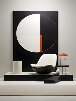 Modern abstract colorful minimalistic art