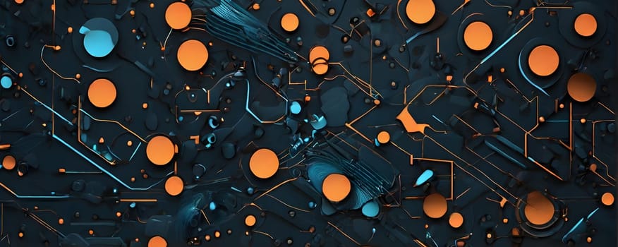 Modern abstract technological art pattern