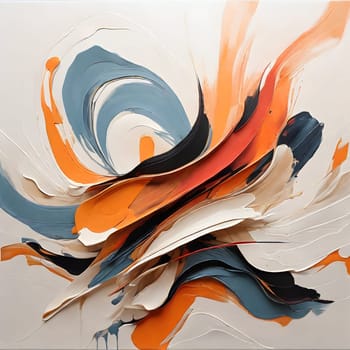 Modern abstract colorful minimalistic art