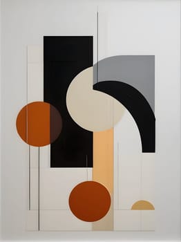 Modern abstract colorful minimalistic art