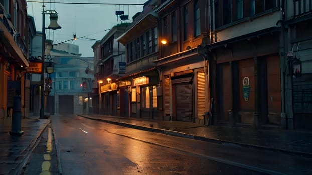 View of the mystical cinematic street