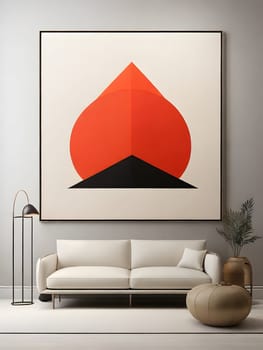 Modern abstract colorful minimalistic art