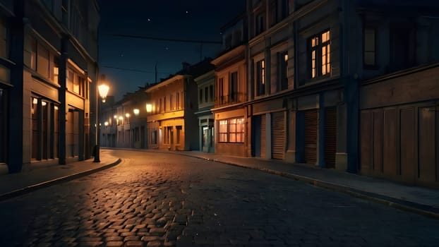 View of the mystical cinematic street
