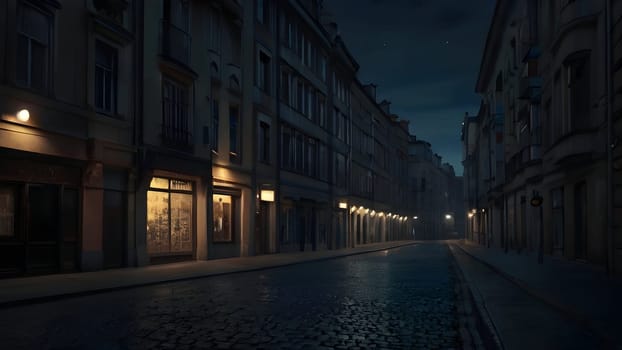 View of the mystical cinematic street