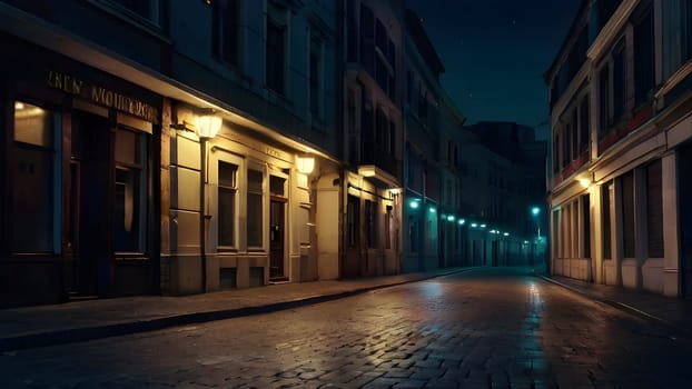 View of the mystical cinematic street