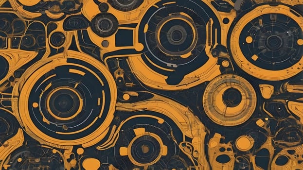 Modern abstract technological art pattern