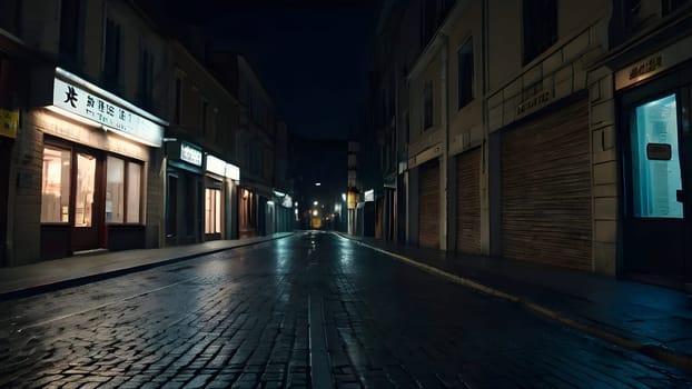 View of the mystical cinematic street