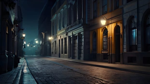 View of the mystical cinematic street