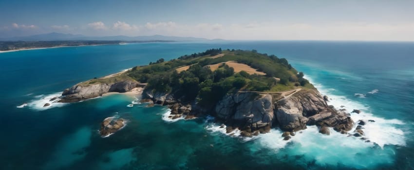 View of the beautiful sea or ocean with waves
