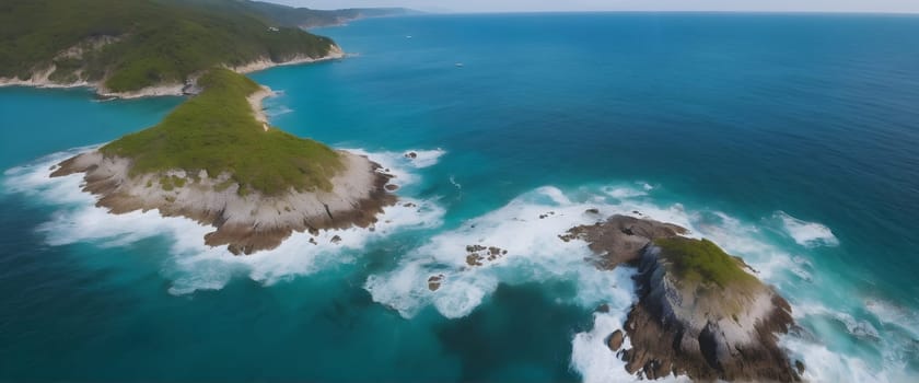View of the beautiful sea or ocean with waves