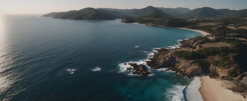 View of the beautiful sea or ocean with waves