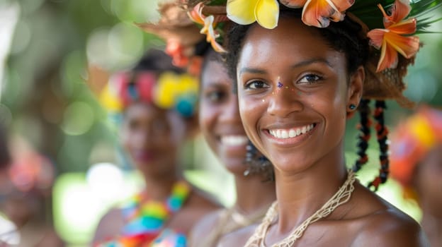 Colorful Traditional Festival with Joyful Participants