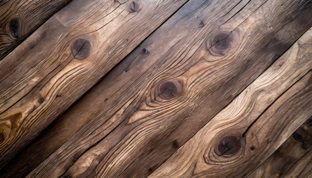 Natural wood texture. Wood background. Dark rustic planks table top flat lay view.