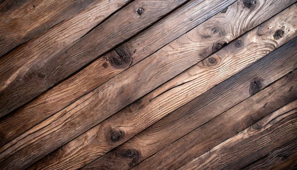 Natural wood texture. Wood background. Dark rustic planks table top flat lay view.